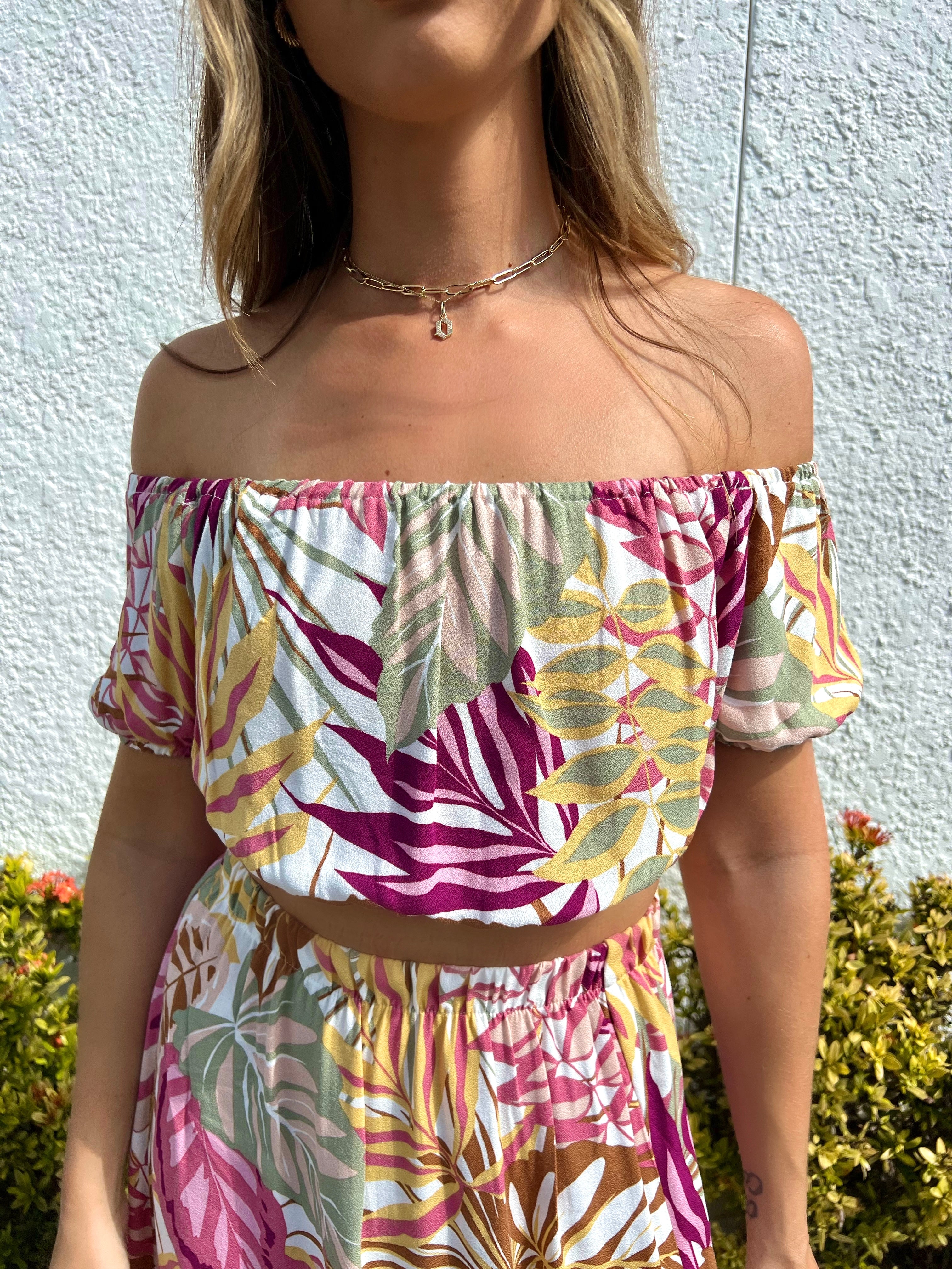 Take Me To Paradise Off The Shoulder Top