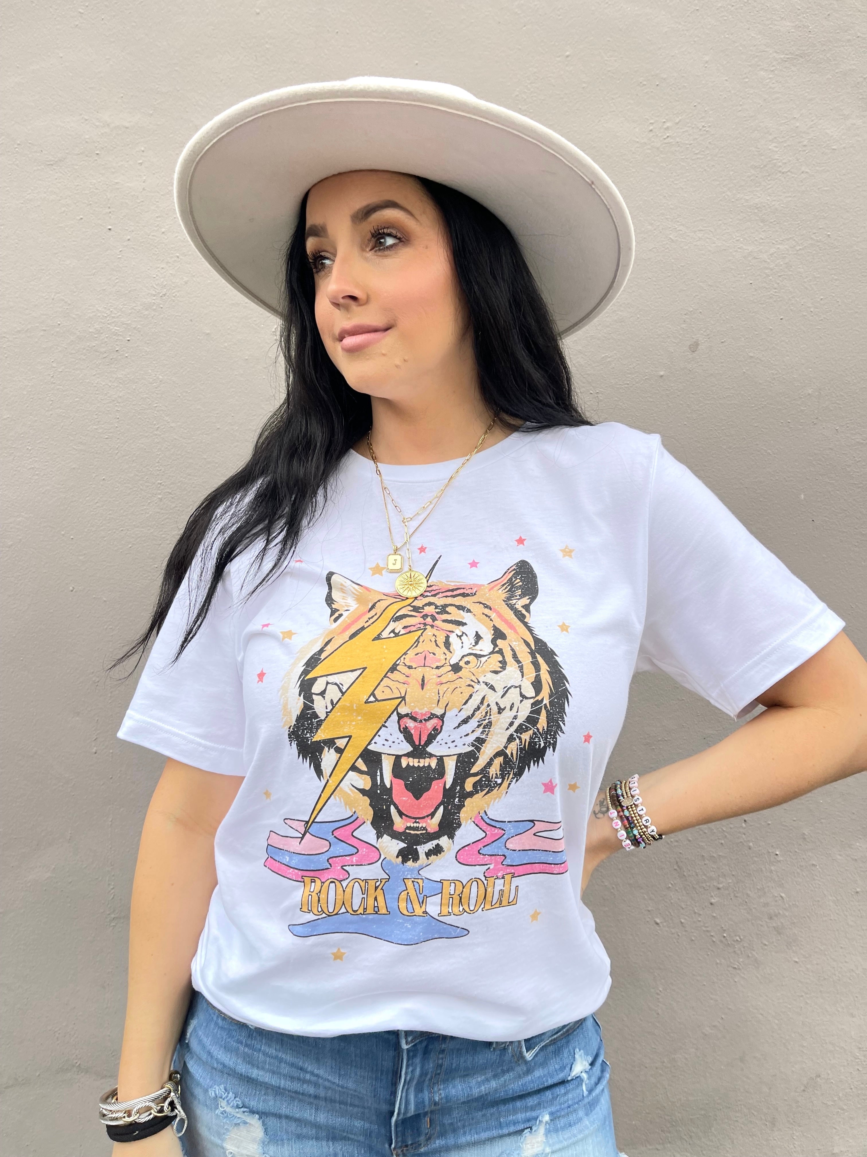 Rock N’ Roll Tiger Graphic Tee